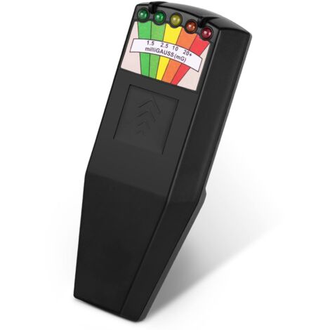 color tree Portable LED EMF Détecteur de chasse fantôme à Champ électromagnétique Testeur d'équipement paranormal 50Hz-20000Hz Noir