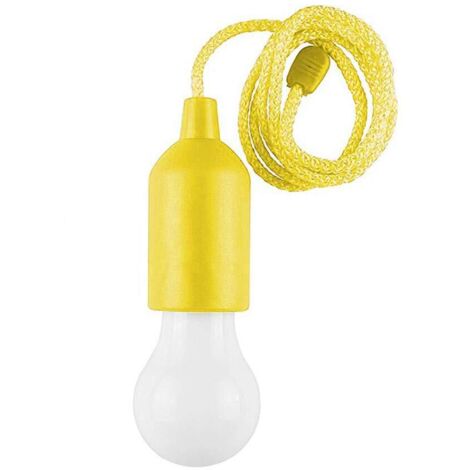 Ampoule LED avec cordon de tirage, ampoule d'ambiance colorée à piles pour fête, mariage, fête, fête, fête, chambre d'enfant