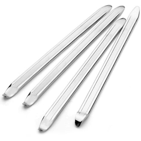 4 Pièces Démonte-Pneus, 30cm Démonte-Pneus De Vélo, Levier De Démontage De Pneus en Acier Haute Résistance, Outil De Montage De Pneus pour Moto, VéLo, Voiture, Scooter