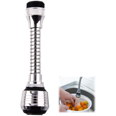 Robinet d'Eau Pivotante à 360°,Rallonge de robinet,buse flexible d'économie d'eau,adaptateur de filtre pour robinet,pulvérisateur,rallonge de robinet anti-éclaboussures avec tuyau pour salle de bain (1/5)