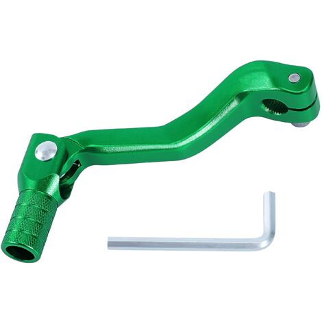 Motorcycle Gear Shift Lever Folding Aluminum Gear Shift Lever for Motocross ATV Pit Bike Motocross 4 Stroke 50cc 70cc 90cc 119x52mm Green