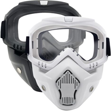 Lot De 2 Masques Tactiques Pour Nerf Rival – Protection Visière, ABS, Élastique Réglable, Rouge Et Bleu