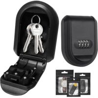 Key Safe with Code Encryption, Magnetic Suction, Large Capacity Waterproof Key Safe for Home, Garage, School, Office