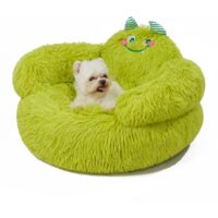 Panier souple pour chien ou chat, orthopédique, taille moyenne (61 x 61 x 36 cm), lavable, en carton, vert