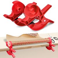 Pinces À Papier D'emballage, Coupe-papier D'emballage, Distributeur De Papier D'emballage, Pince De Table Pour Emballage De Cadeaux, Distributeur De Ruban Adhésif Intégré Pour Sécurise