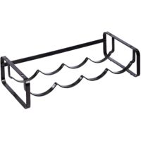 Stackable Wine Rack for Table, Black, 9.5D x 40W x 20H centimetres