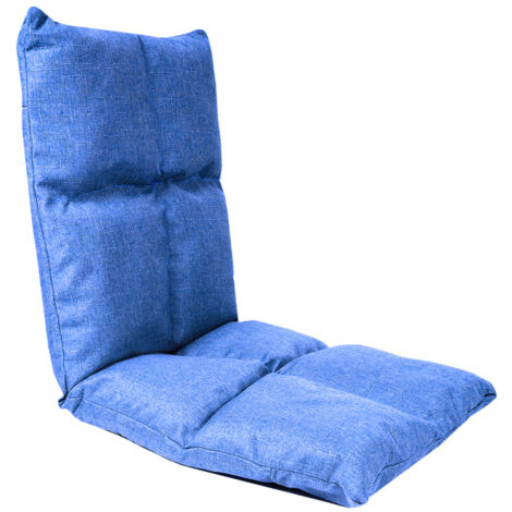 Aga Fauteuil de sol inclinable 36x48x48 cm Bleu (1/4)