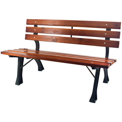 Banc De Jardin 2 Places En Plastique Résistant - Banc Parc Blanc 110x52x71 Cm, Mobilier Extérieur Balcon Terrasse