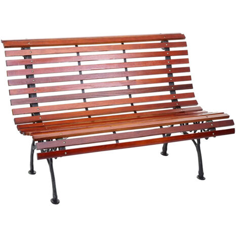Banc de jardin en fonte et bois sapin 150x70x81 cm – Capacité 240 kg – Construction robuste et stable – Entretien facile – Der Holzwurm (1/5)