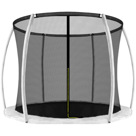 Aga24 – Filet de protection intérieur 180 cm pour trampoline – 6 poteaux – PE Terylene résistant aux intempéries – Installation sans outils