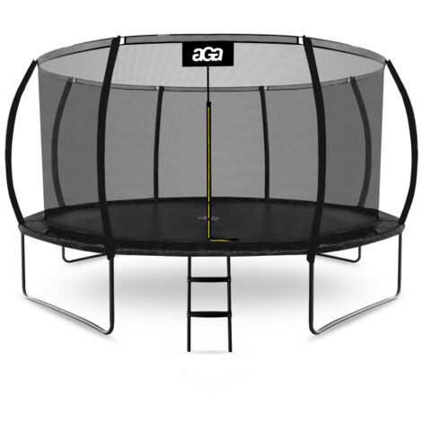 Aga SPORT EXCLUSIVE Trampoline 430 cm Noir + filet de protection + échelle