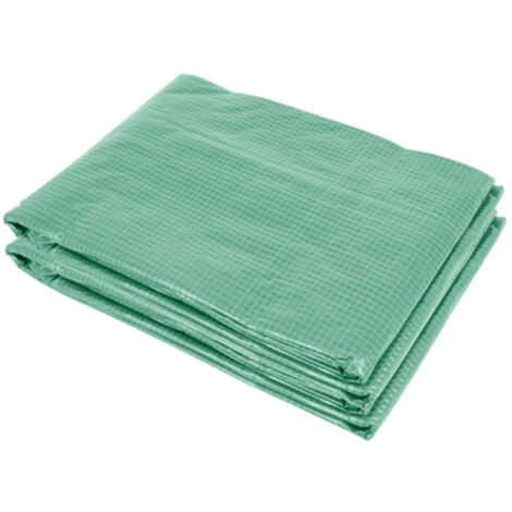 Aga24 – Bâche de rechange pour serre tunnel 200x200x200 cm – Filet PE 140 g/m² – 4 fenêtres de ventilation – Fixation velcro