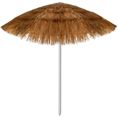 Parasol droit Hawaii marron 180 cm – Toile polyester 170T – Mât acier traité – Protection UV30 – Hauteur 200 cm – Poids 3 kg – Linder Exclusiv