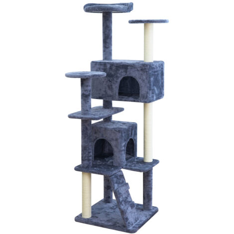 Aga Arbre à chat 170 cm Gris et Blanc (1/4)