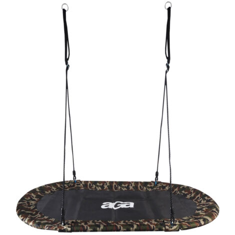 Aga Oval suspendu à bascule 150x79 cm Camouflage