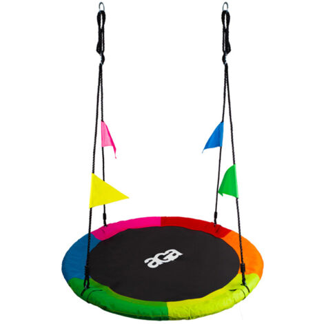 Aga Cercle suspendu à bascule 90 cm Six couleurs avec drapeaux