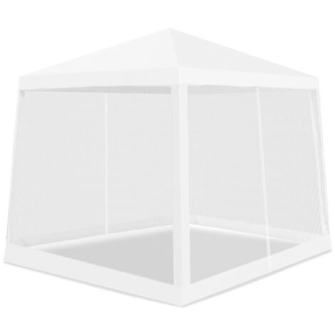 Aga24 – Pavillon de jardin avec moustiquaire 2,4x3 m – Cadre en acier résistant – Revêtement en polyéthylène 140 g/m² – Protection UV et pluie (1/7)