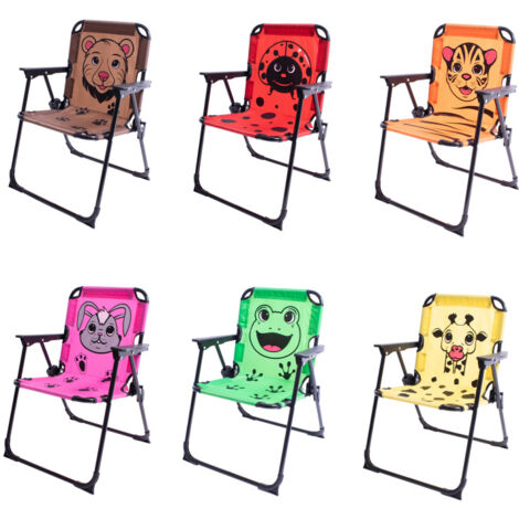 Chaise De Camping Pliante Pour Enfants Quest - Multicolore, Légère - Pour Festivals Et Voyages