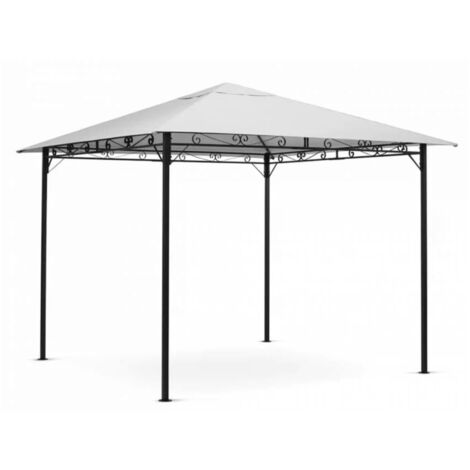 Aga Pavillon de jardin 3x3 m Gris (1/4)