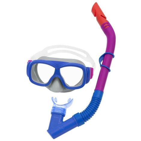 AKTIVE Aqua Sport Set De Lunettes Et Tuba Enfant – Hypoallergénique, Réglable, Dès 7 Ans