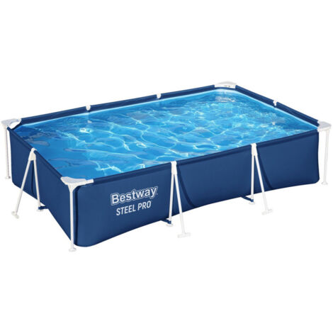 Bestway – Piscine tubulaire Steel Pro 4,00 x 2,11 x 0,81 m – Structure métallique FrameLink System™ – Matériau Dura Plus™ – 56405 (1/5)
