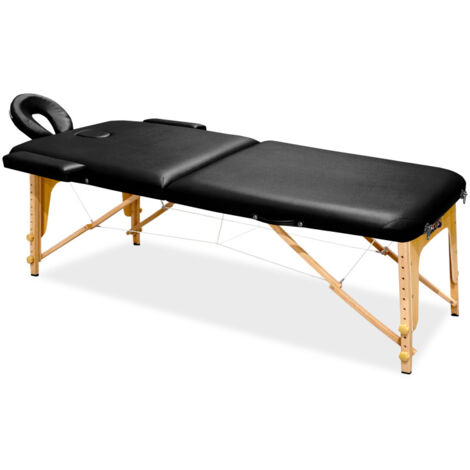 Aga Table de massage en bois MR6150 Noir (1/5)