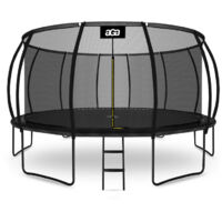 Aga SPORT EXCLUSIVE Trampoline 500 cm Noir + filet de protection + échelle