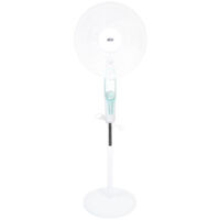 Aga24 – Ventilateur sur pied 43 cm MR8110 – Puissance 50 W – Hauteur réglable 90-150 cm – Niveau sonore 57 dB(A) – Oscillation 90°