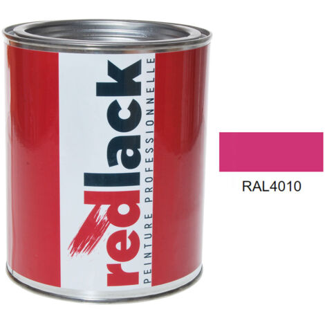 Dose 1L Lack Mehrzweckfarbe – RAL 4010 – Telemagenta – Matt – für verschiedene Oberflächen – Redlack (1/2)
