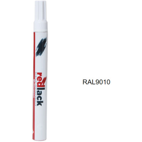 TRISTARcolor Lackstift RAL 9010 Reinweiß Seidenmatt – 50 Ml, Schnelltrocknend, Für Viele Oberflächen
