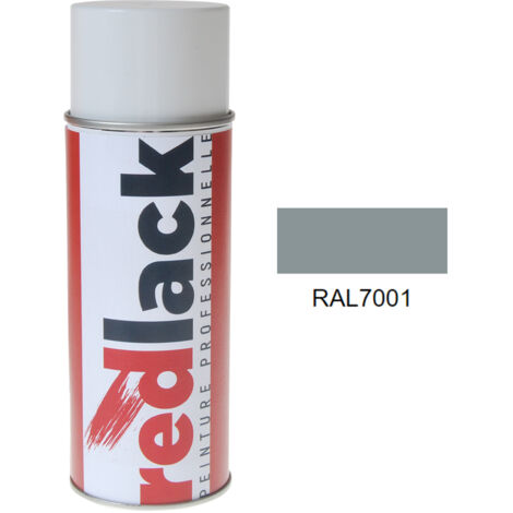 Sprühfarbe 400 ml – RAL 7001 - Glanz - Silbergrau - für verschiedene Oberflächen - Redlack (1/2)