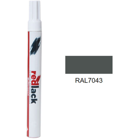 Hamburger Lack-Profi Metallschutzlack 3in1 – Seidenmatt, RAL 7043 Verkehrsgrau B, 2,5 L, Grundierung + Rostschutz + Decklack