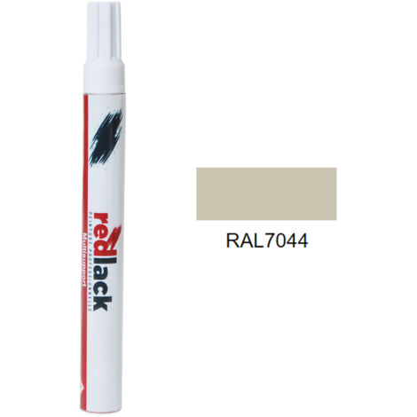 Retuschierstift 8 ml – RAL 7044 - Matt - Seidengrau - für verschiedene Oberflächen - Redlack