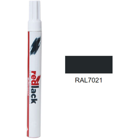 Feltro Vernice per ritocchi 8 ml – RAL 7021 – Grigio nero – lucida – multisupporto – Redlack