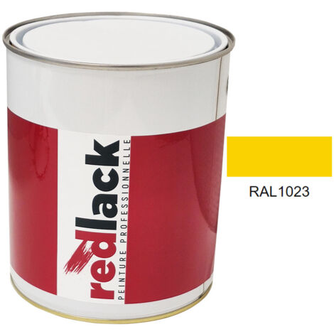 Barattolo da 3L di vernice – RAL 1023 – Giallo Traffico – opaca – multisupporto – Redlack (1/2)
