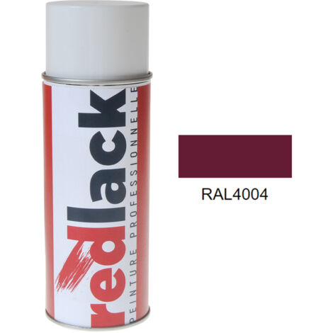 Bomboletta di Vernice spray 400ml – RAL 4004 – Viola bordeaux – satinata – multisupporto – Redlack (1/2)