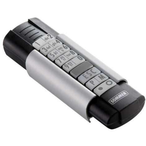 Digicode - Tastiera radio Telecody+ Sommer - S10212-00001 - 12 canali - nera - 868,8 MHz