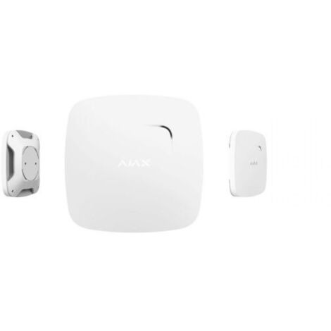 Rilevatore di fumo antincendio AJAX FireProtect-W wireless sensore temperatura e sirena integrata colore bianco