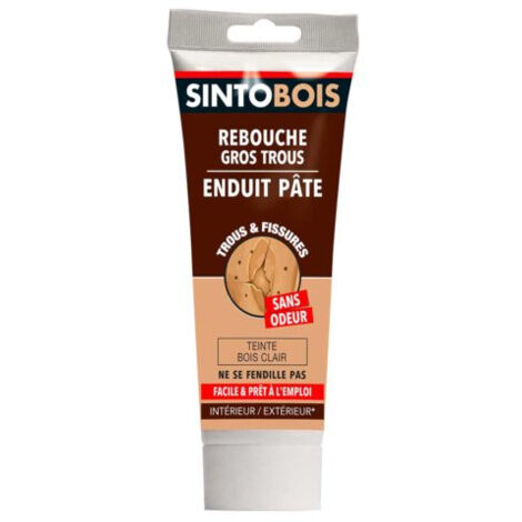Stucco per legno per grandi fori e crepe SINTO Legno chiaro 330g - 39000