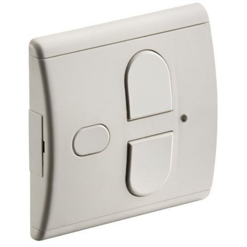 Télécommande murale à 2 canaux SOMtouch, retour d'informations via l a LED, anthracite/blanc