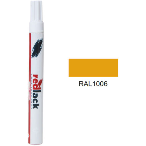 Fieltro retoque pintura 8 ml – RAL 1006 Satinado – Amarillo maíz – para múltiples superficies – Redlack (1/2)