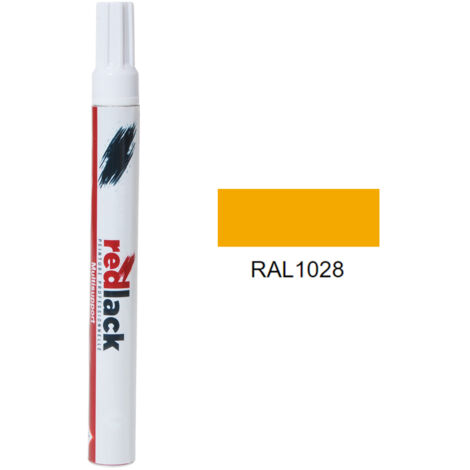 Fieltro Retoque Pintura 8 Ml - RAL 1028 Brillo - Amarillo Melón - Para
