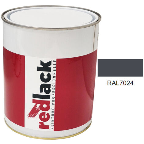 Bote de 3 L de pintura – RAL 7024 Gris grafito – mate – para múltiples superficies – Redlack (1/2)