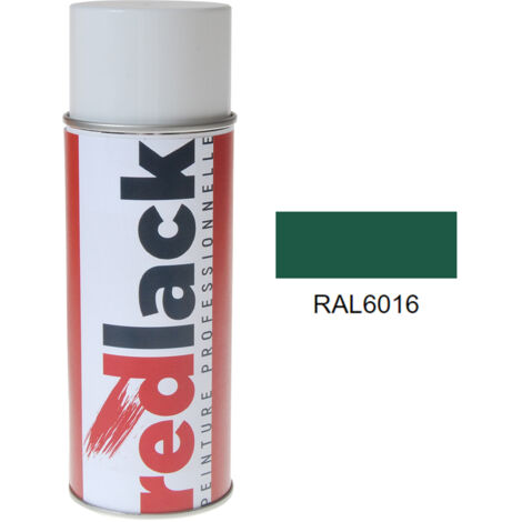 Pintura spray 400 ml – RAL 6016 Mate – Verde Turquesa – ideal para múltiples superficies – Redlack (1/2)