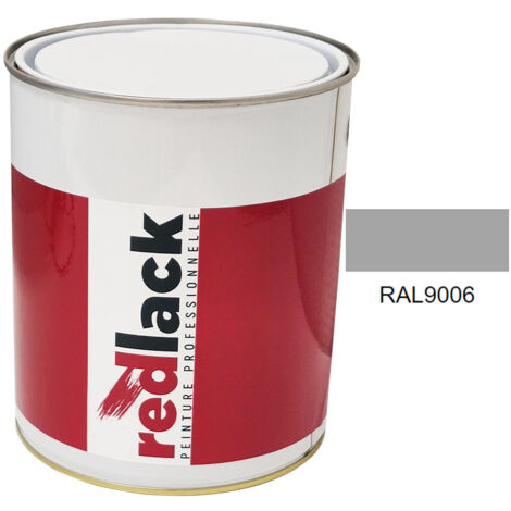 Bote de 3 L de pintura – RAL 9006 Aluminio blanco – satinado – para múltiples superficies – Redlack (1/2)