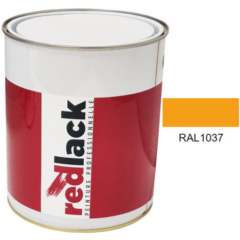 Bote de 3 L de pintura – RAL 1037 Amarillo sol – brillo – para múltiples superficies – Redlack (1/2)