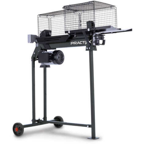 Practixx Fendeur de Bûches Horizontal PX-LS 7t - Fendeur de Bois de Chauffage - 230 V - Puissance 2200W - Force de fendage 7T - Longueur de fente 520 mm / Ø 250 mm - Avec support et huile hydraulique