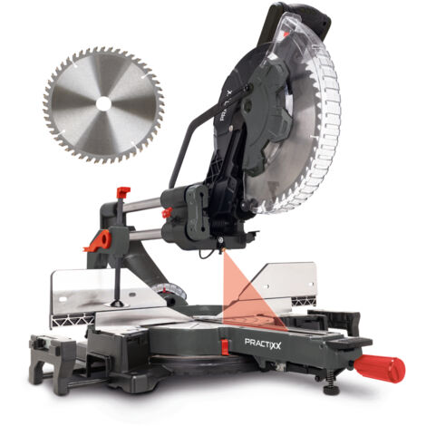 Scheppach – Scie à onglet 2000 W – Lame de 305 mm 48 dents – Démarrage progressif – Tête inclinable 48° – Largeur de coupe 340 mm – Laser intégré