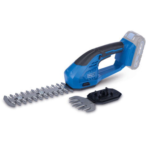 Scheppach Cisaille à gazon sans fil C-HTGS200-X – Taille-haie électrique IXES 20V – Coupe-bordure – Cisaille à buissons – 2 lames de coupe 90 et 200 mm – Sans batterie, sans chargeur (1/4)