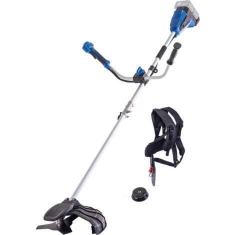 Scheppach Débroussailleuse sans fil 2x20V - BC-BCH380/40-X - Largeur de coupe 255mm - coupe-bordures 380 mm - bandoulière incluse - Vendue sans batterie ni chargeur